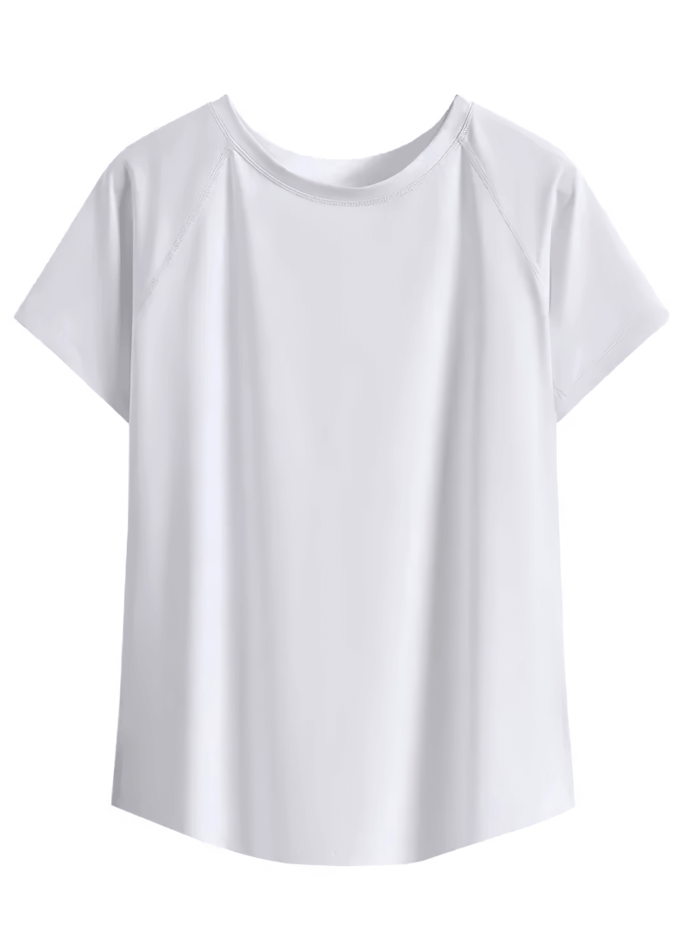 Alt Tag: Hollow Back Yoga Sports T-Shirt for Women's - SF4445 white short sleeve women's yoga top, breathable activewear shirt