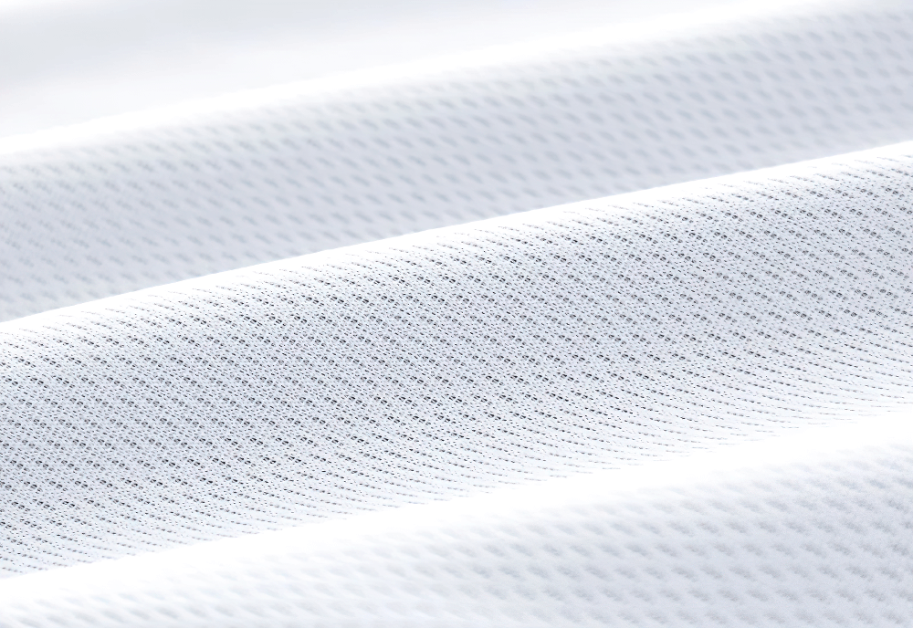 Close-up of the fabric texture for Hooded Windbreaker Jacket with Zip Front - SF3602, showcasing breathable and lightweight material.