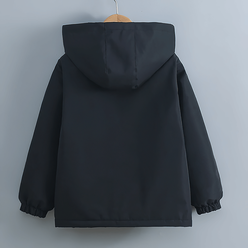 Kids' Hooded Windproof and Waterproof Outdoor Jacket - SF3563, perfect for spring adventures, featuring cozy hood and durable design.