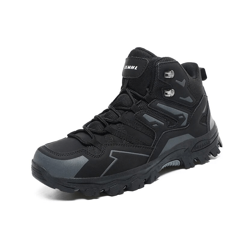 Stylish insulated unisex leather hiking boot SF1634 with cushioning, waterproof materials, durable outsole, and lace-up design for stability.