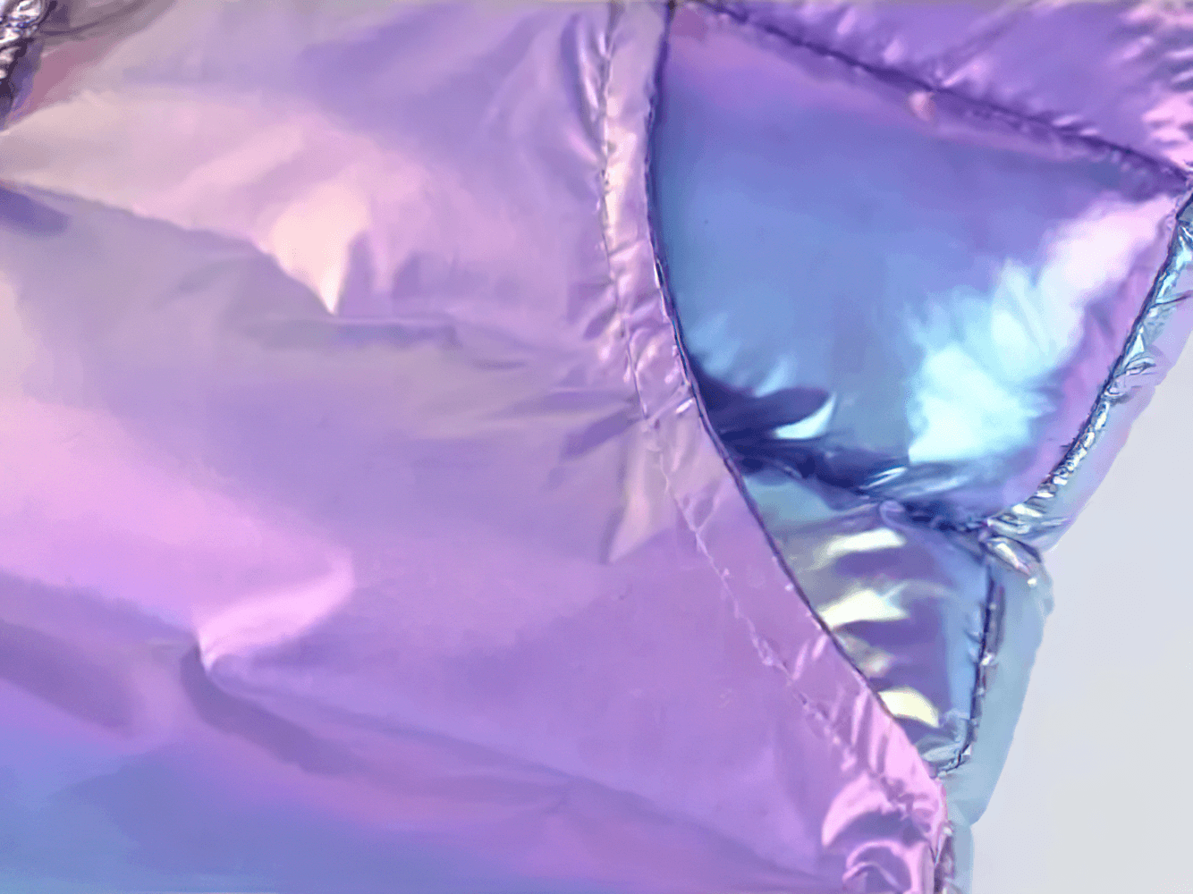 Close-up of Iridescent Kids Winter Down Cotton Strap Snow Pants - SF3770, showcasing the shiny fabric and insulating design for cold weather.