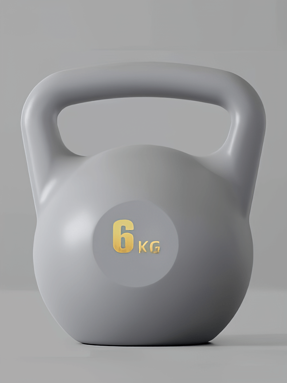 6kg ergonomic kettlebell for home and gym workouts, featuring soft and impact-resistant design for safe strength training.