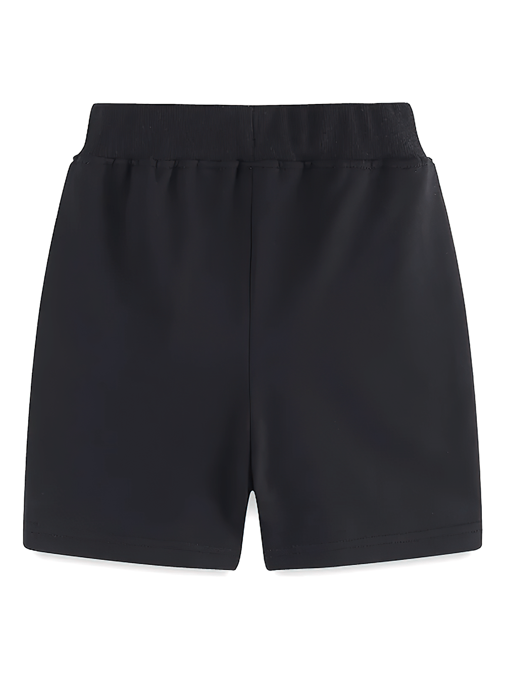 Kids' Black Shorts with Pockets and Elastic Waist - SF3825 featuring stylish design and comfy fit for casual outings.