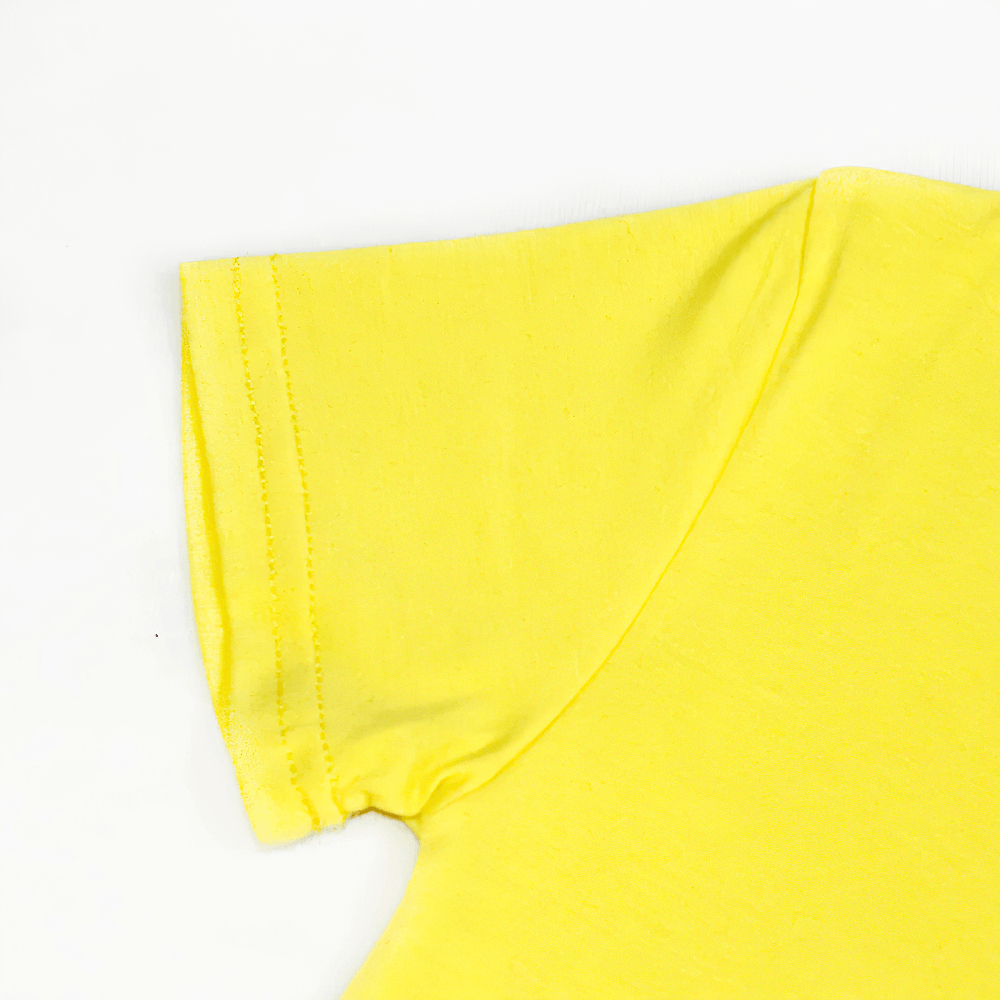 Kids Butterfly Graphic Cotton T-Shirt - SF3752 in bright yellow