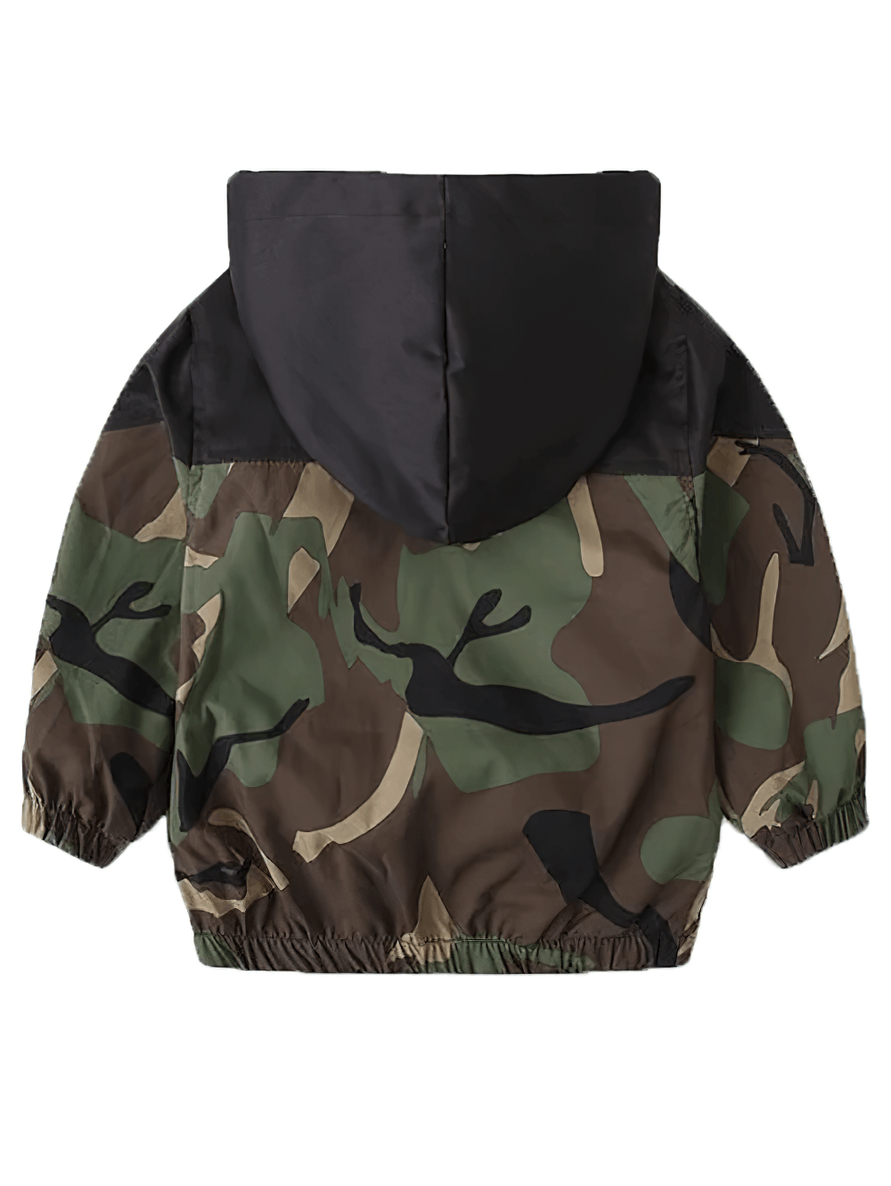 Kids Camouflage Hooded Windbreaker Jacket - SF3642, boys' insulated padded jacket, warm hooded design, durable winter outerwear.