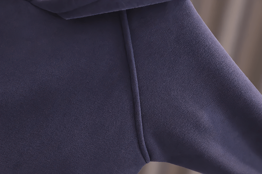 Close-up of sleeve detail on Kids Cozy Hoodie with Cute Horn Detail - SF3764, showing soft fabric and quality stitching.