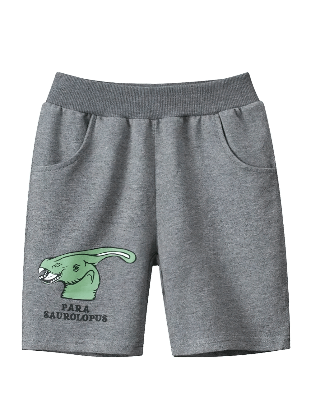 Kids Dino Graphic Shorts for Active Boys - SF3787 with dinosaur print and pockets for playful style and comfort.