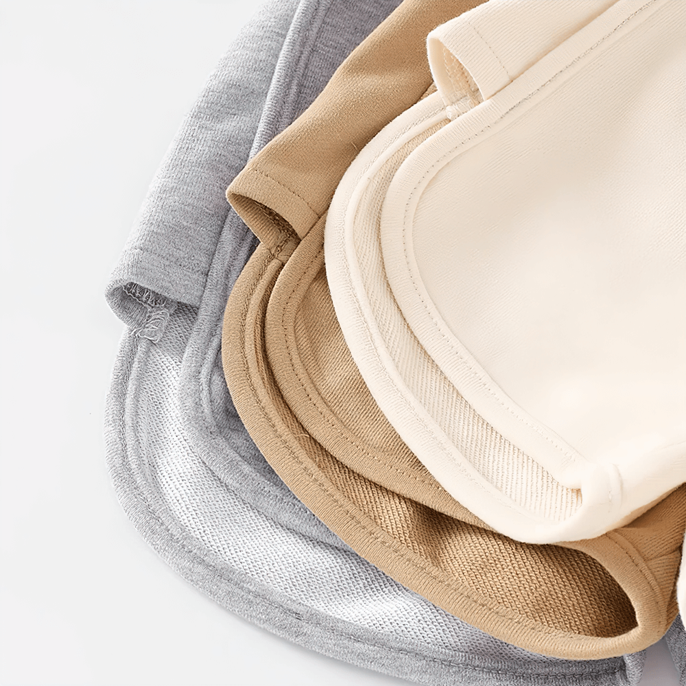 Kids Drawstring Shorts with Fun Animal Designs - SF3821 in beige, brown, and gray colors, featuring cozy cotton fabric.