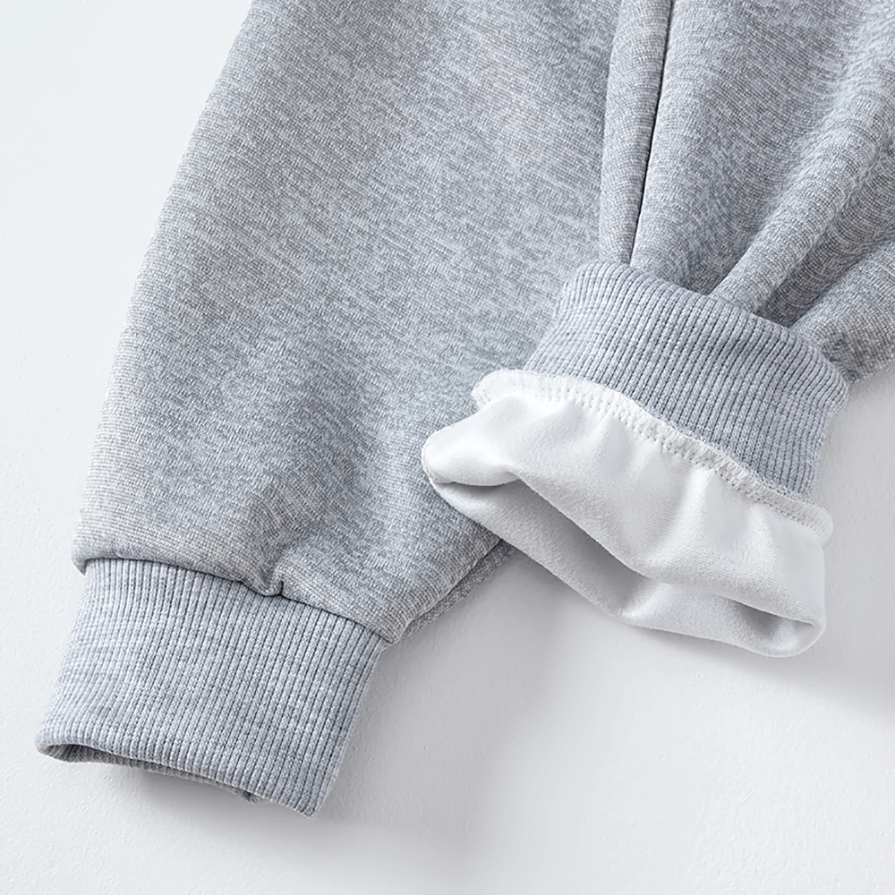 Close-up of Kids Elastic Ankle Sport Pants Ready Go Print - SF3880 showing ribbed cuffs and flexible fabric.