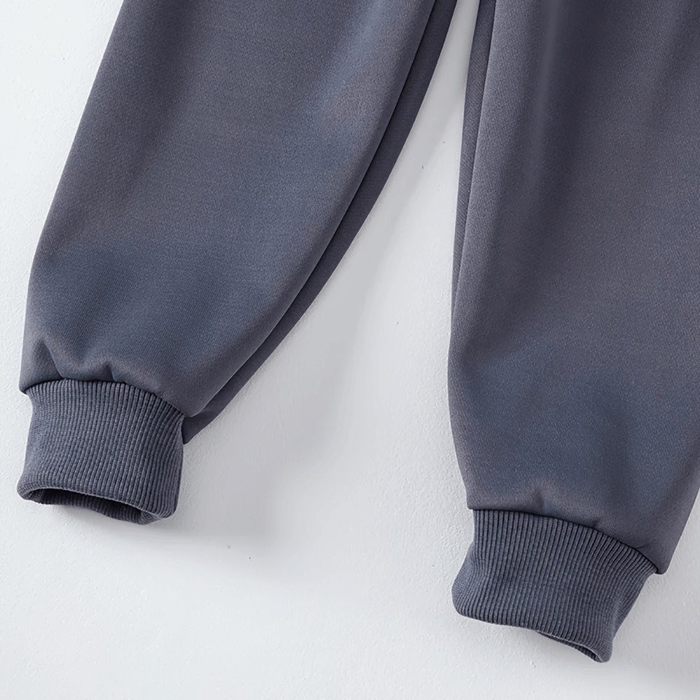 Kids Elastic Ankle Sport Pants Ready Go Print - SF3880 with ribbed cuffs