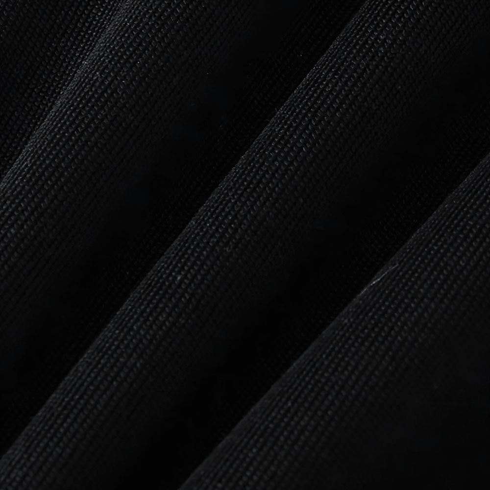 Close-up of black fabric texture for Kids Elastic Ankle Sport Pants Ready Go Print - SF3880, showcasing quality and design detail.