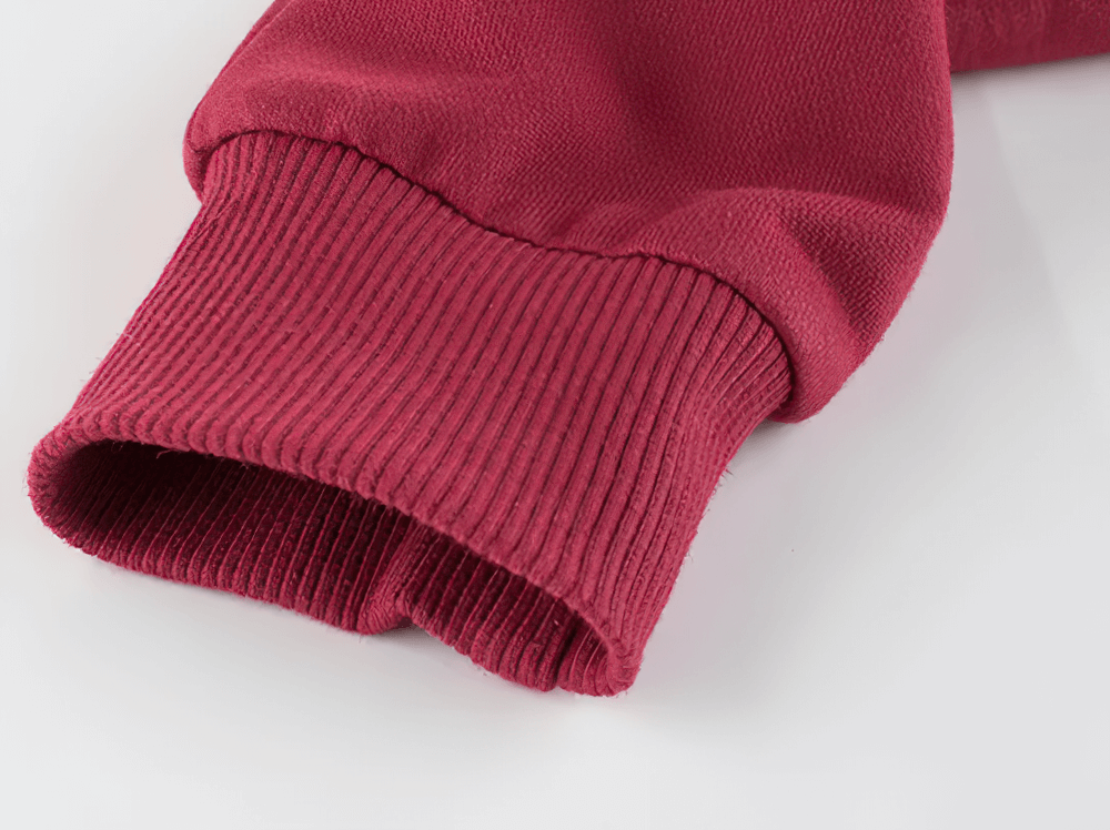 Close-up of Kids Elastic Waist Jogger Pants for Sport - SF3890 showing ankle cuff detail in red.