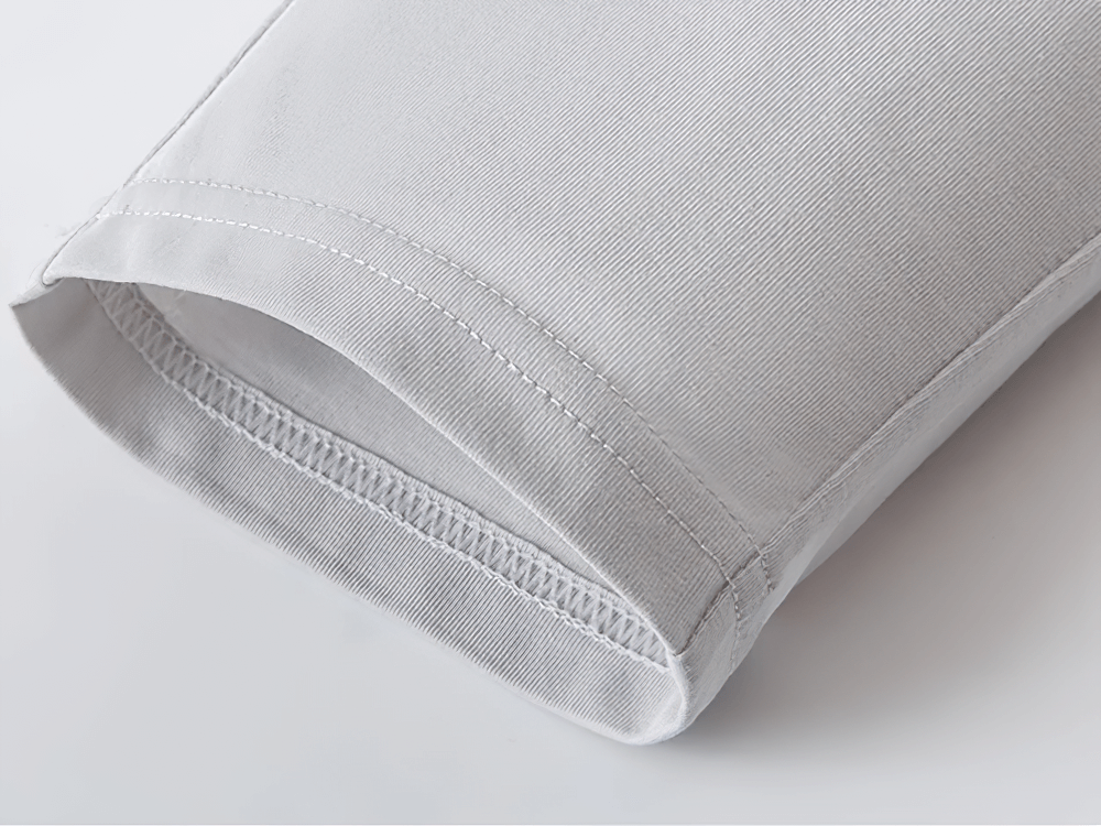 Close-up of seamless fabric on Kids Elastic Waist Soft Cotton Sport Pants - SF3800 showcasing durable stitching and smooth texture.