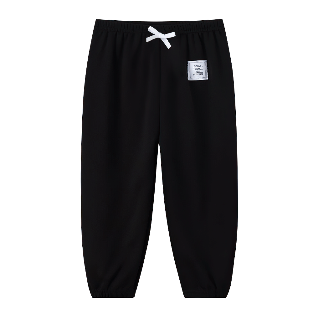 Kids Elastic Waist Sport Jogger Pants Multi Color - SF3861, stylish children's casual pants with elastic waistband and tapered ankle.