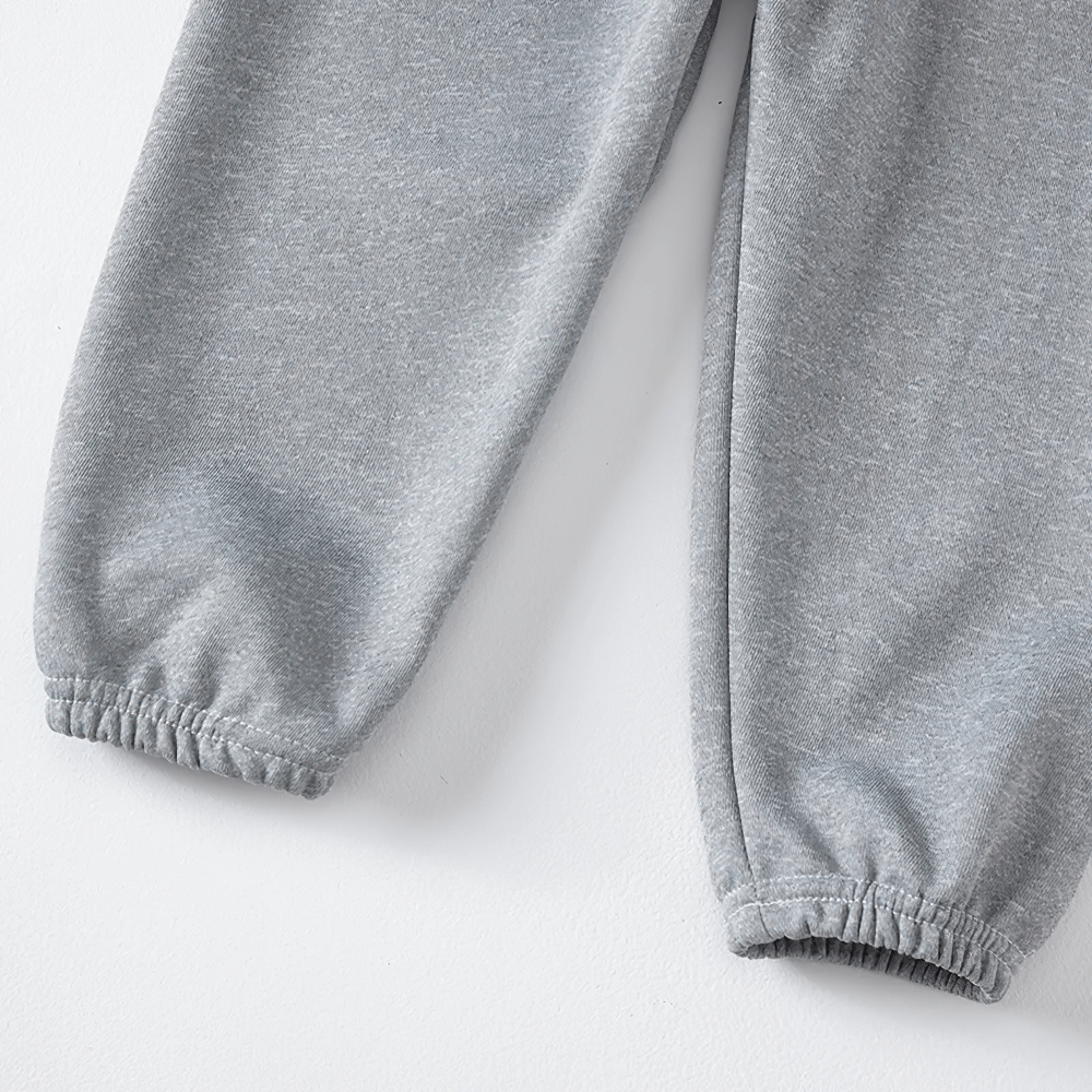 Close-up of Kids Elastic Waist Sport Jogger Pants Multi Color - SF3861 with tapered ankle-length cut on a white background.