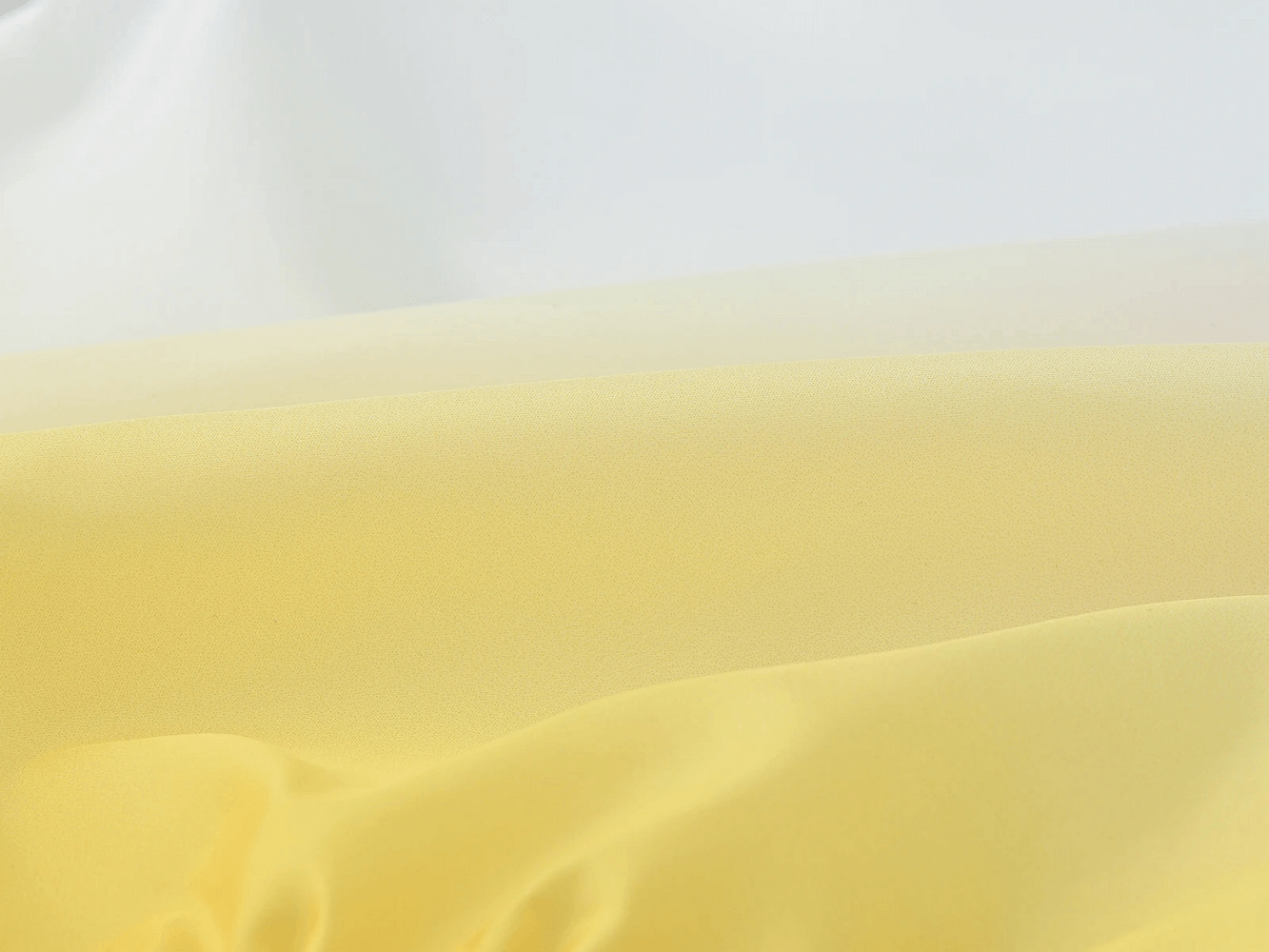 Bright yellow to white gradient fabric for Kids Gradient Hooded Windbreaker with Zipper - SF3652 showcasing UV-protective style.