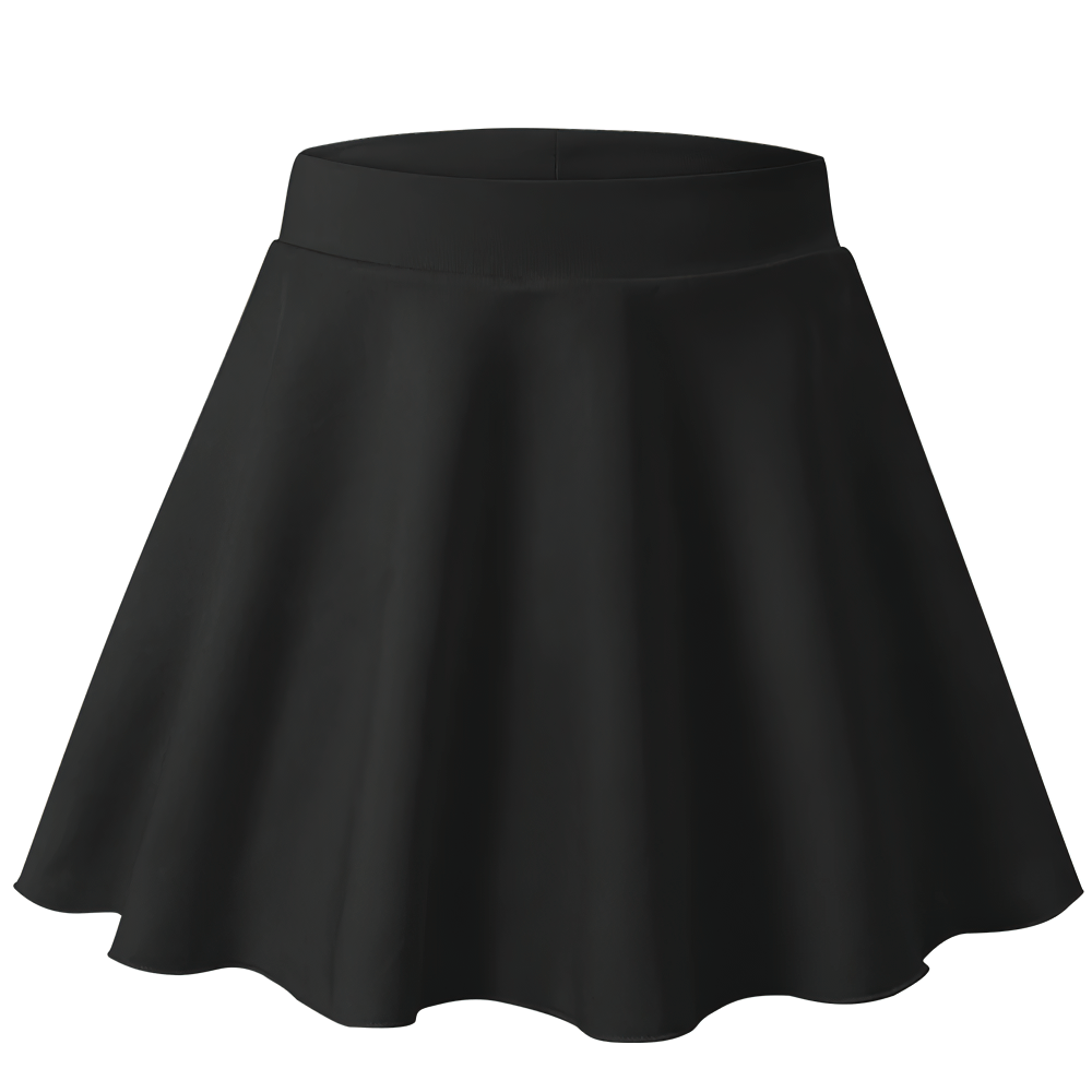 Kids High Waist Stretch Skort with Phone Pocket - SF3845, flared skirt with inner shorts, ideal for active days and casual workouts.