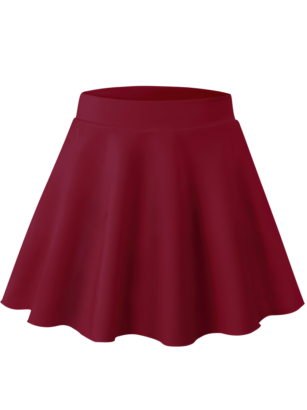 Kids High Waist Stretch Skort with Phone Pocket - SF3845 in vibrant red color