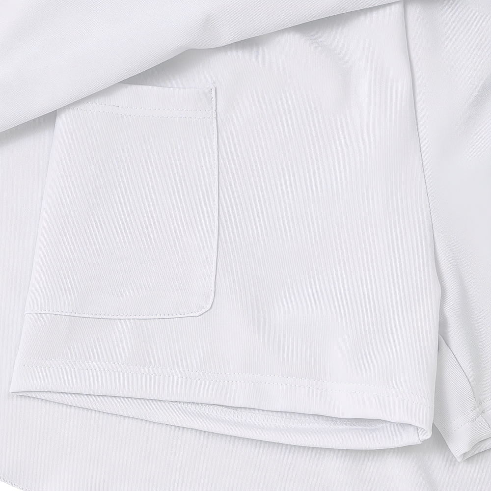 Close-up of Kids High Waist Stretch Skort with Phone Pocket - SF3845, featuring the phone pocket and inner shorts detail.