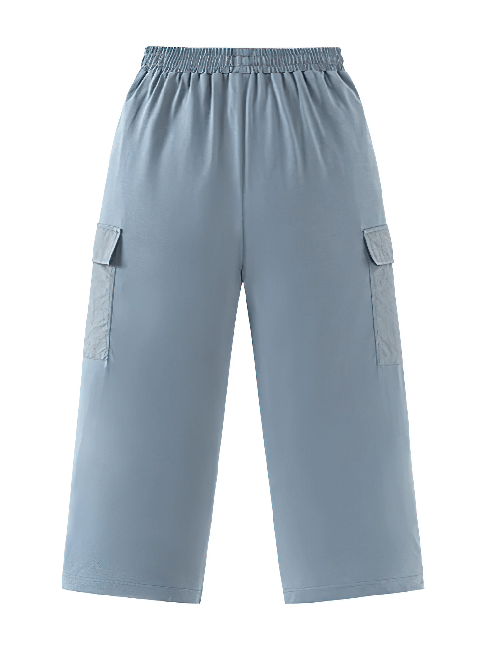 Kids Hiking Pants with Elastic Waist and Pockets - SF3802 in blue, quick-dry cotton blend, perfect for outdoor activities and adventures.