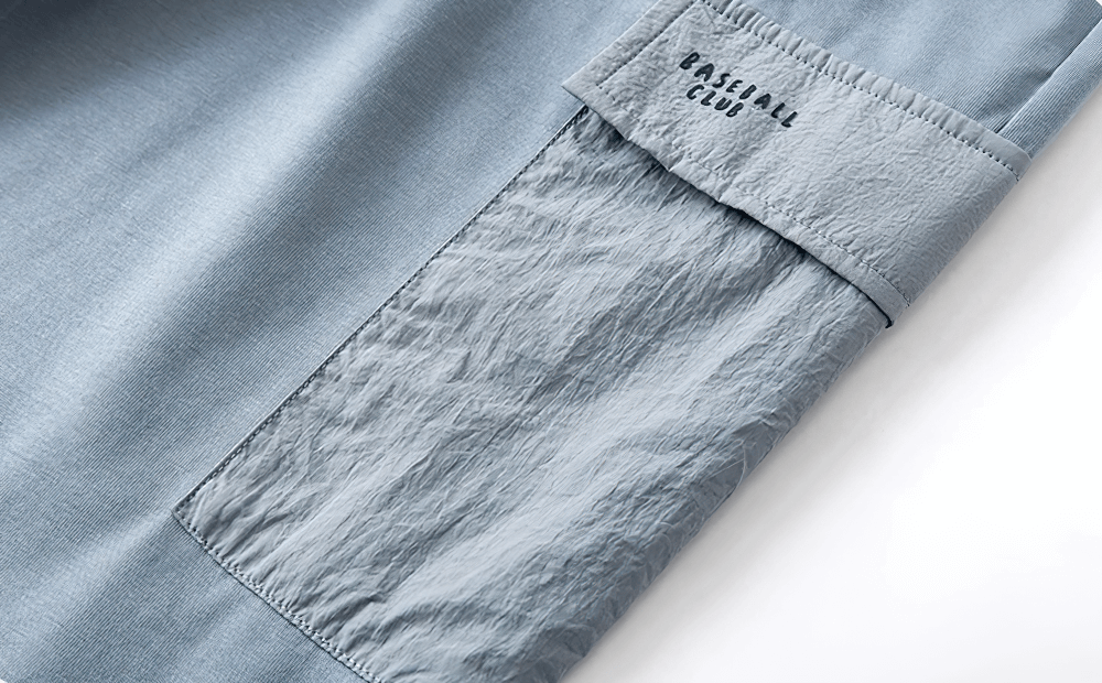 Close-up of Kids Hiking Pants with Elastic Waist and Pockets - SF3802 showcasing the durable fabric and pocket stitching.