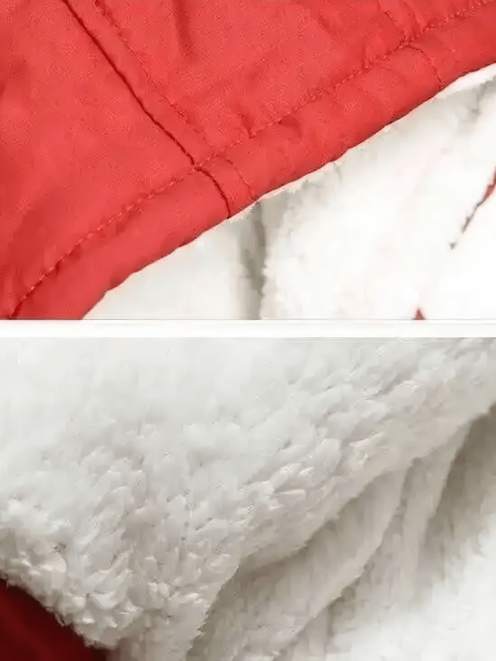 Close-up of Kids Hooded Cotton Parka Jacket with Warm Lining - SF3591 featuring soft fleece lining and durable stitching.