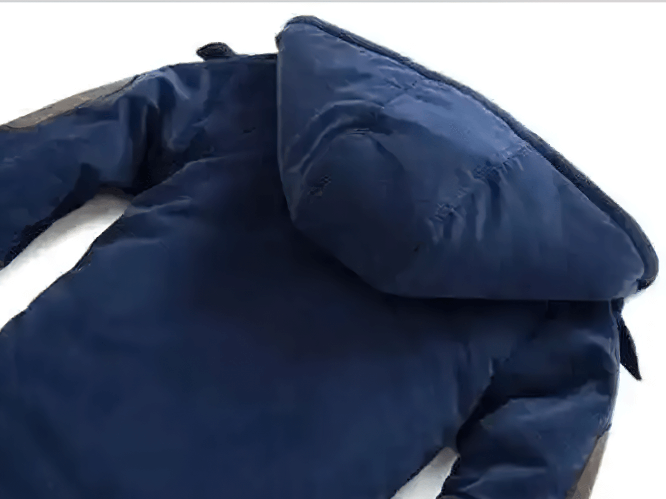 Kids Hooded Cotton Parka Jacket with Warm Lining - SF3591, showing hood detail and soft fleece lining for cozy winter wear.