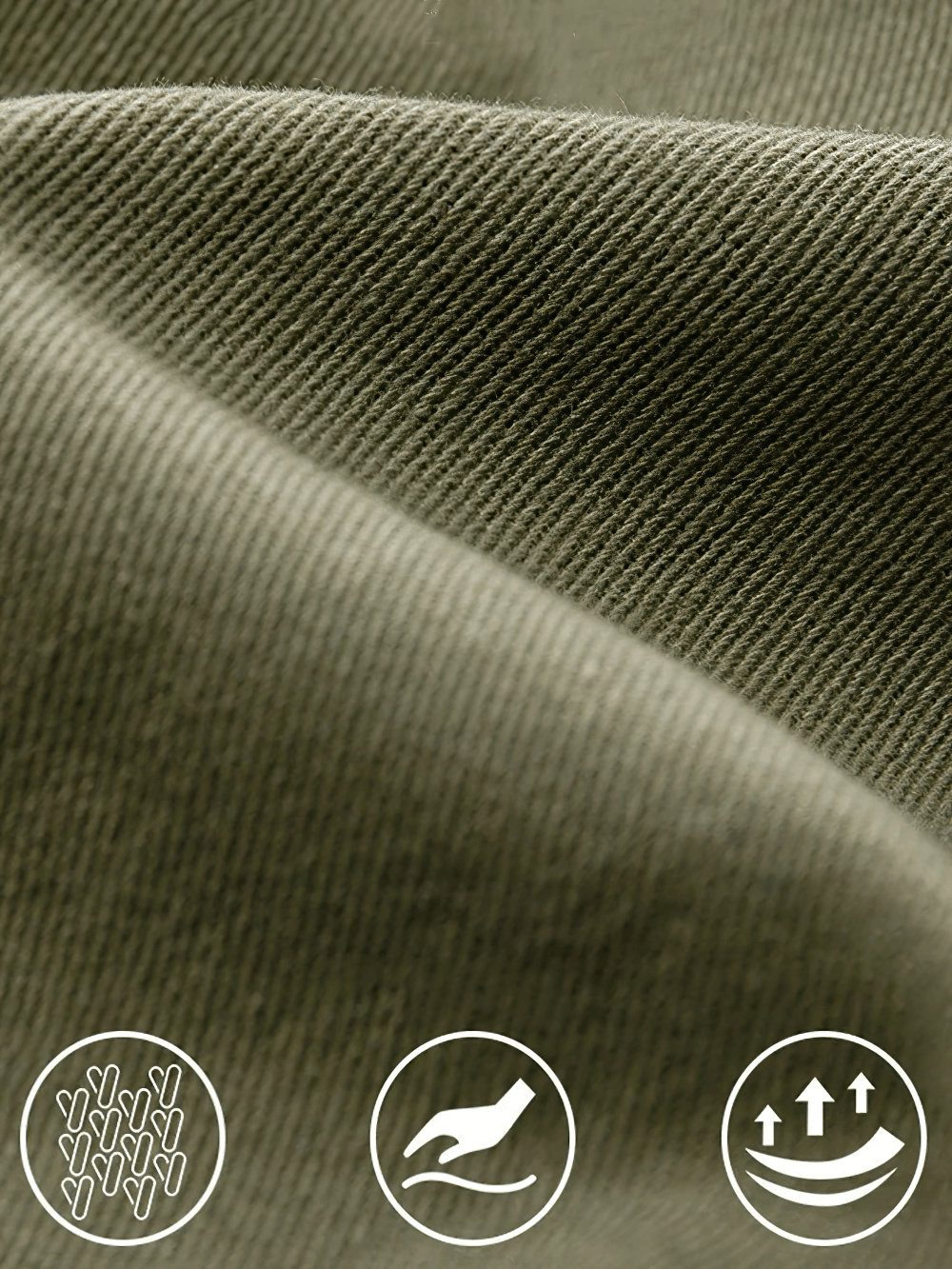 Close-up of fabric texture for Kids Loose Cargo Jogger Pants with Zipper Pockets - SF3719, highlighting softness and flexibility.