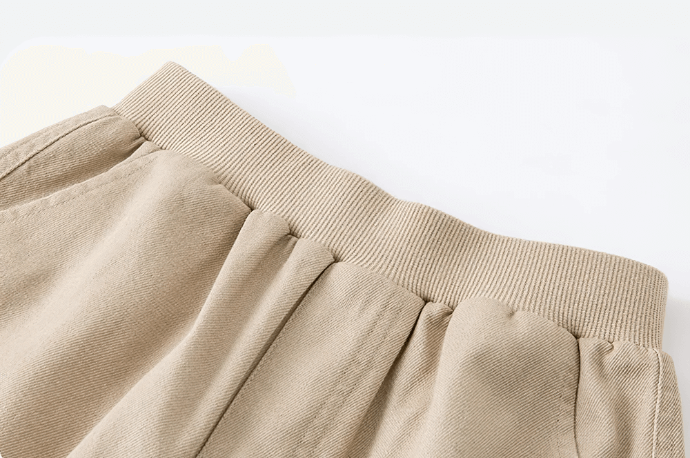 Close-up of Kids Loose Sport Trousers with Elastic Waist - SF3801, showing soft fabric and elastic waistband for comfort.