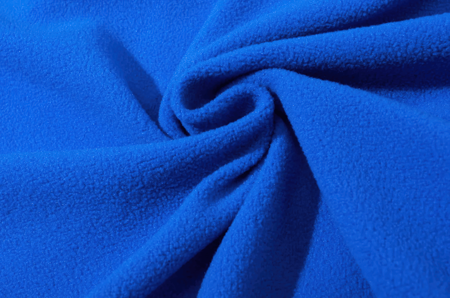 Soft blue fleece fabric detail of Kids' Outer Space Waterproof Zip Hooded Jacket - SF3585, highlighting warmth and texture.
