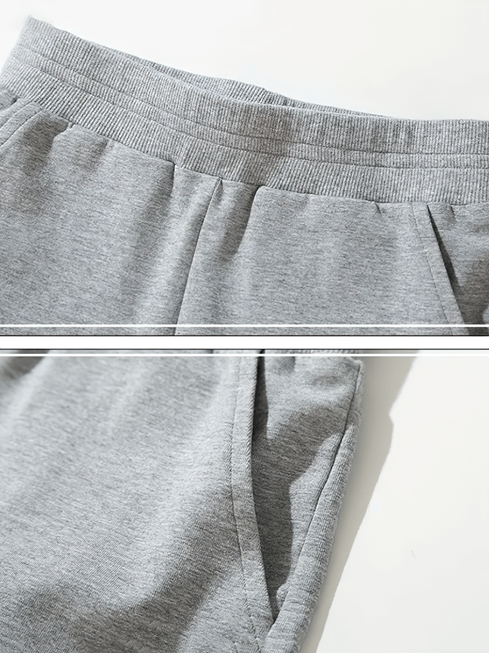 Close-up of gray Kids Planet Graphic Sports Shorts With Pockets - SF3823 showing waistband and pocket details.