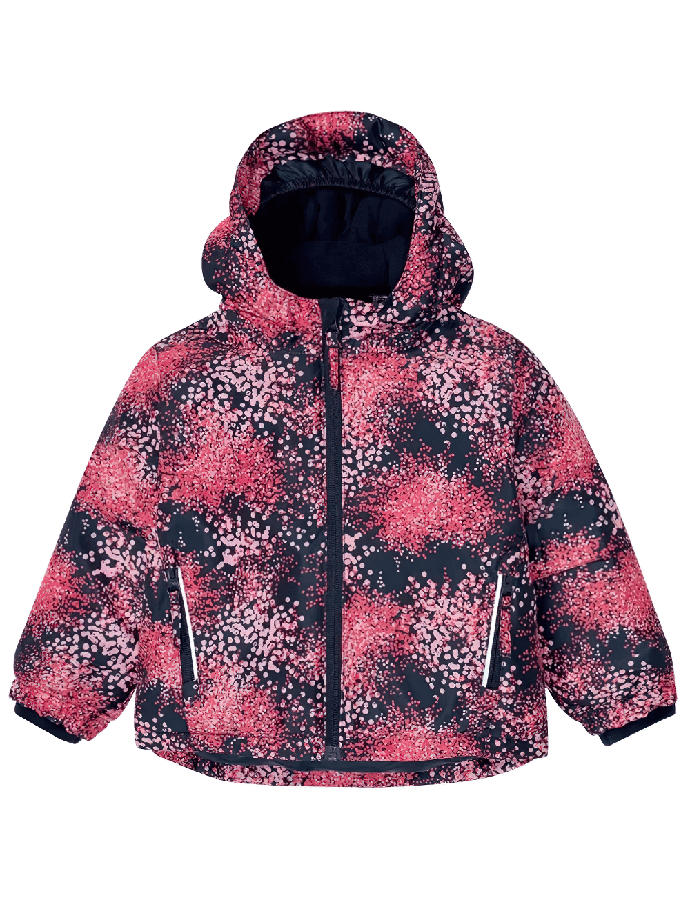 Kids Ski Jacket with Hood and Elastic Cuffs - SF3580 in vibrant pattern, featuring insulated design perfect for winter sports adventure
