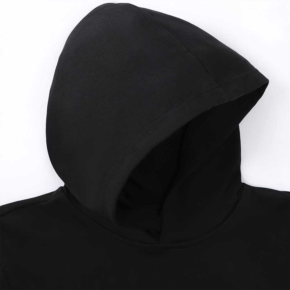 Kids unisex black solid pullover hoodie SF3100 for boys and girls, ideal for school or casual wear, perfect for layering.