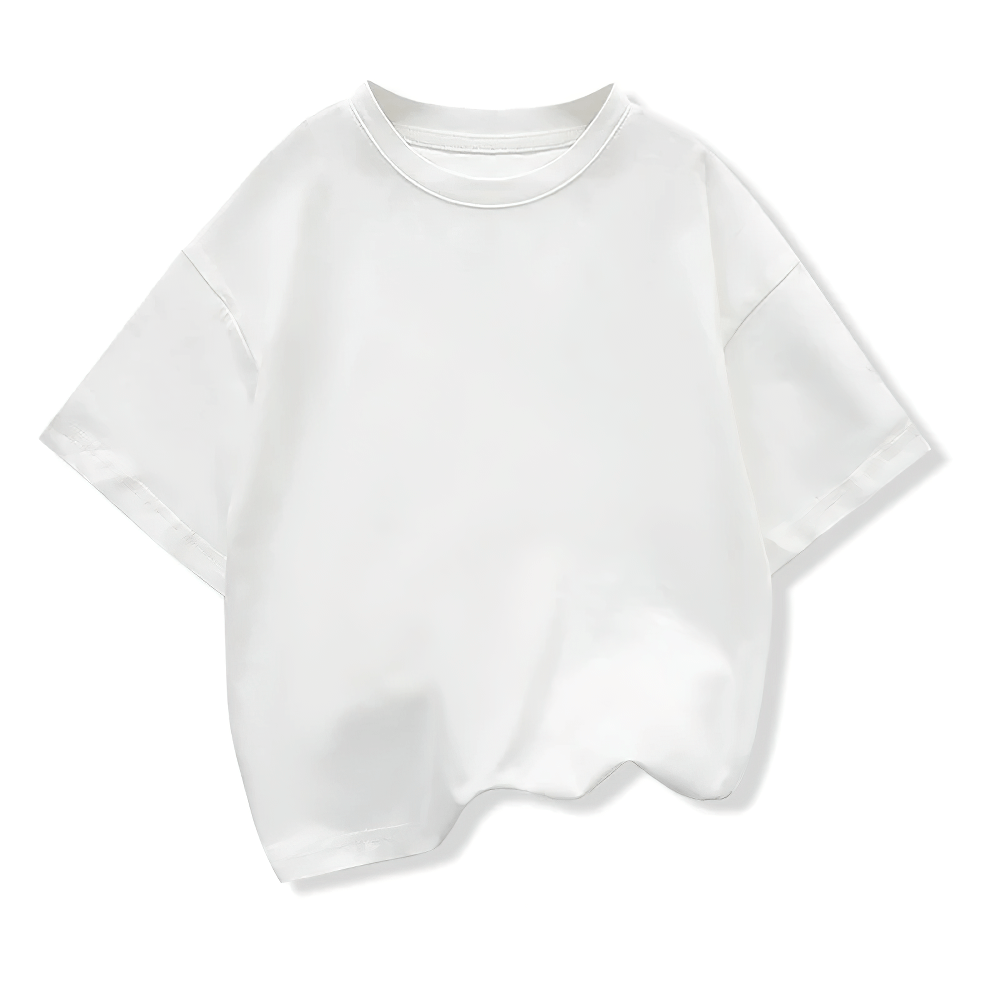 Solid color kids cotton t-shirt, short-sleeved, SF3121 design, perfect for casual wear.