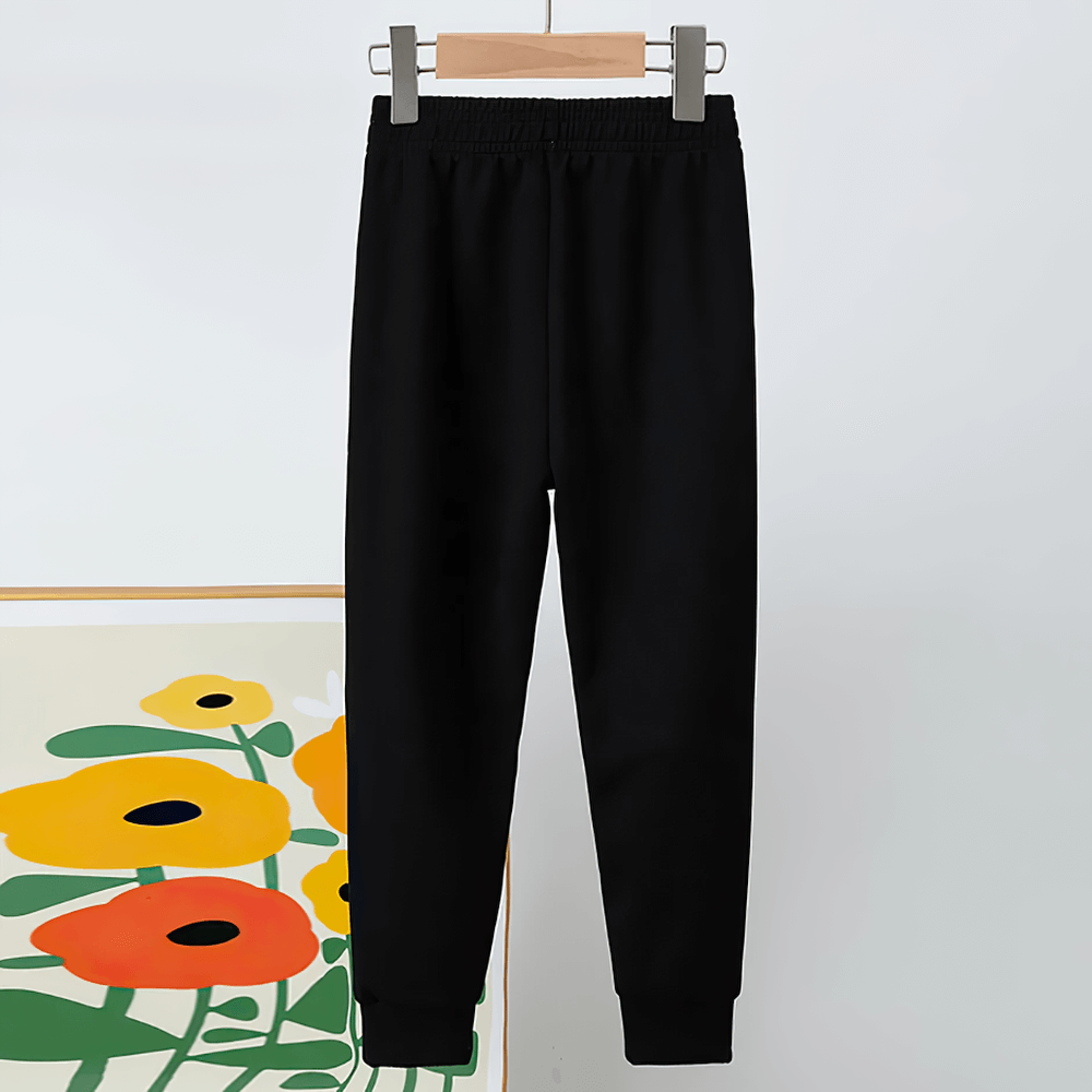 Kids Sport Jogger Sweatpants with Elastic Waist - SF3888 for active play, tapered fit, ribbed cuffs for a sporty look.
