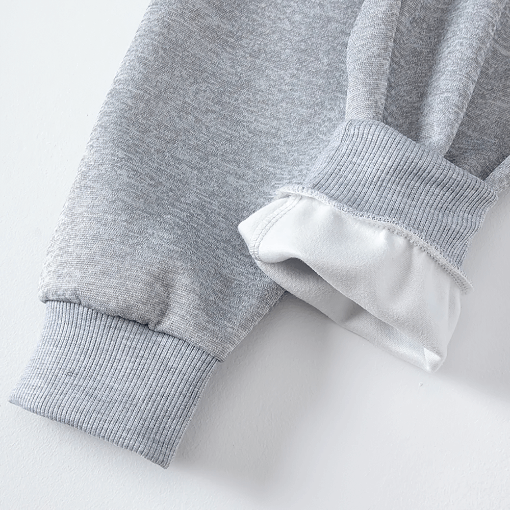 Close-up of ribbed ankle cuff on Kids Sport Jogger Sweatpants with Elastic Waist - SF3888, showcasing soft knit fabric for active comfort.