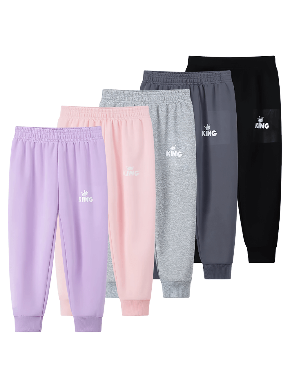 Kids Sport Jogger Sweatpants with Elastic Waist - SF3888 in various colors for boys and girls, showcasing sporty style and comfort.
