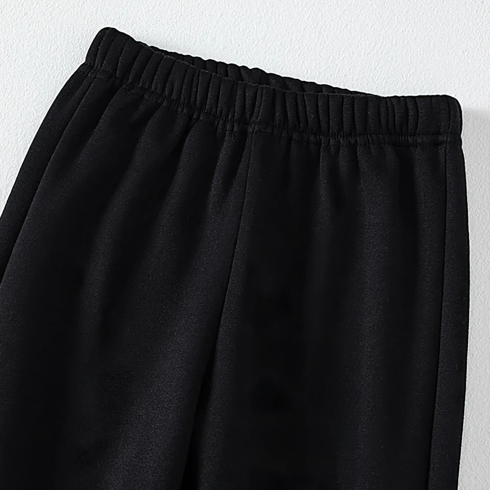 Kids Sports Pants with Plush Lining and Stripes - SF3837, featuring warm plush fabric, elastic waistband, and classic stripes for boys and girls.