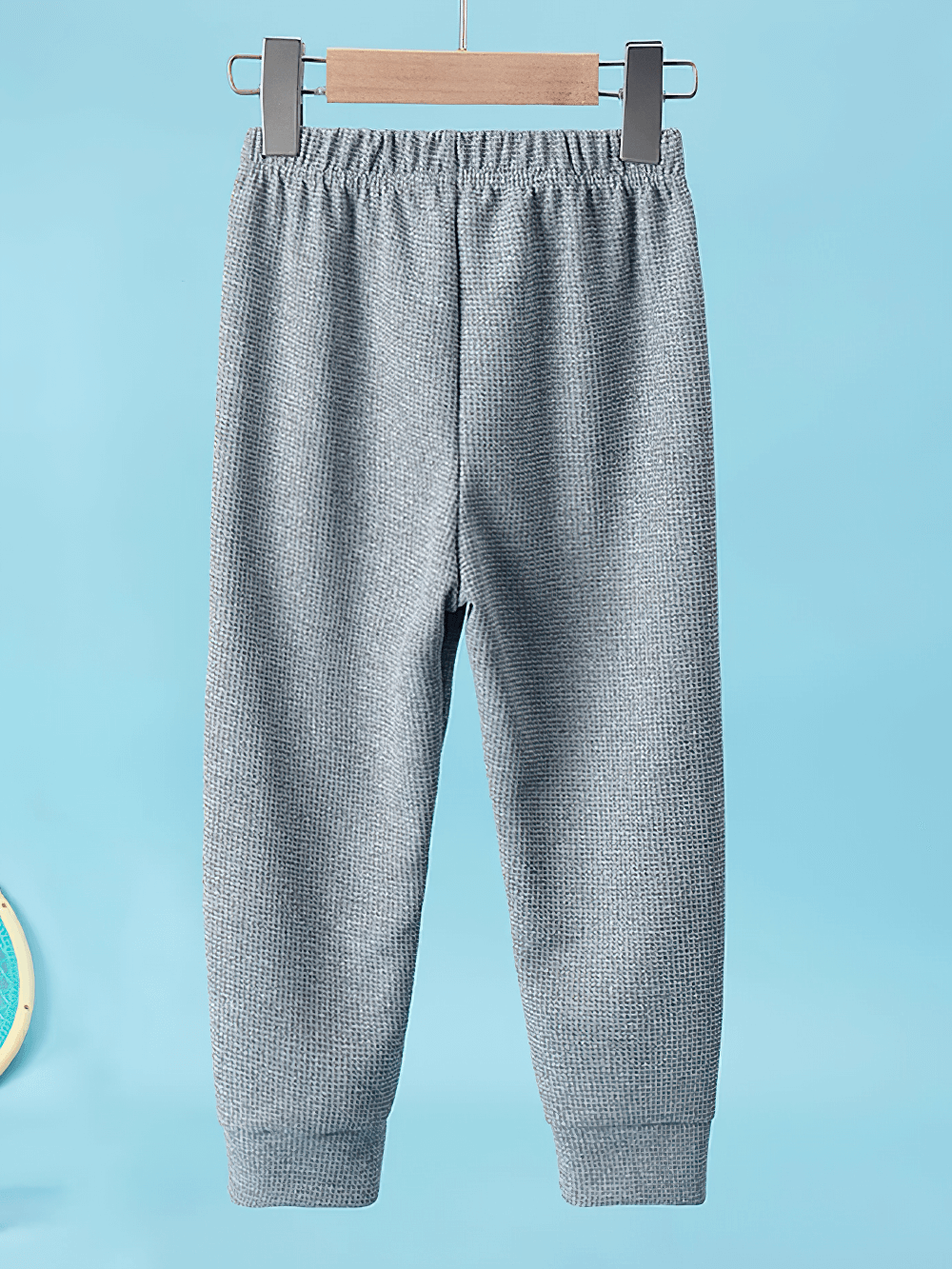 Kids Stylish Waffle Knit Sports Jogger Pants - SF3874 with elastic waist and ribbed cuffs for active movement.