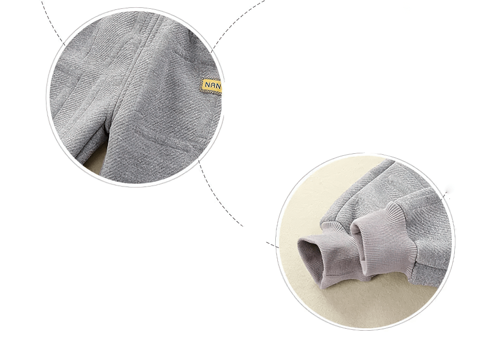 Close-up of Kids Warm Sport Jogger Pants with Elastic Waist - SF3884 with fleece lining and ribbed cuffs for secure fit.