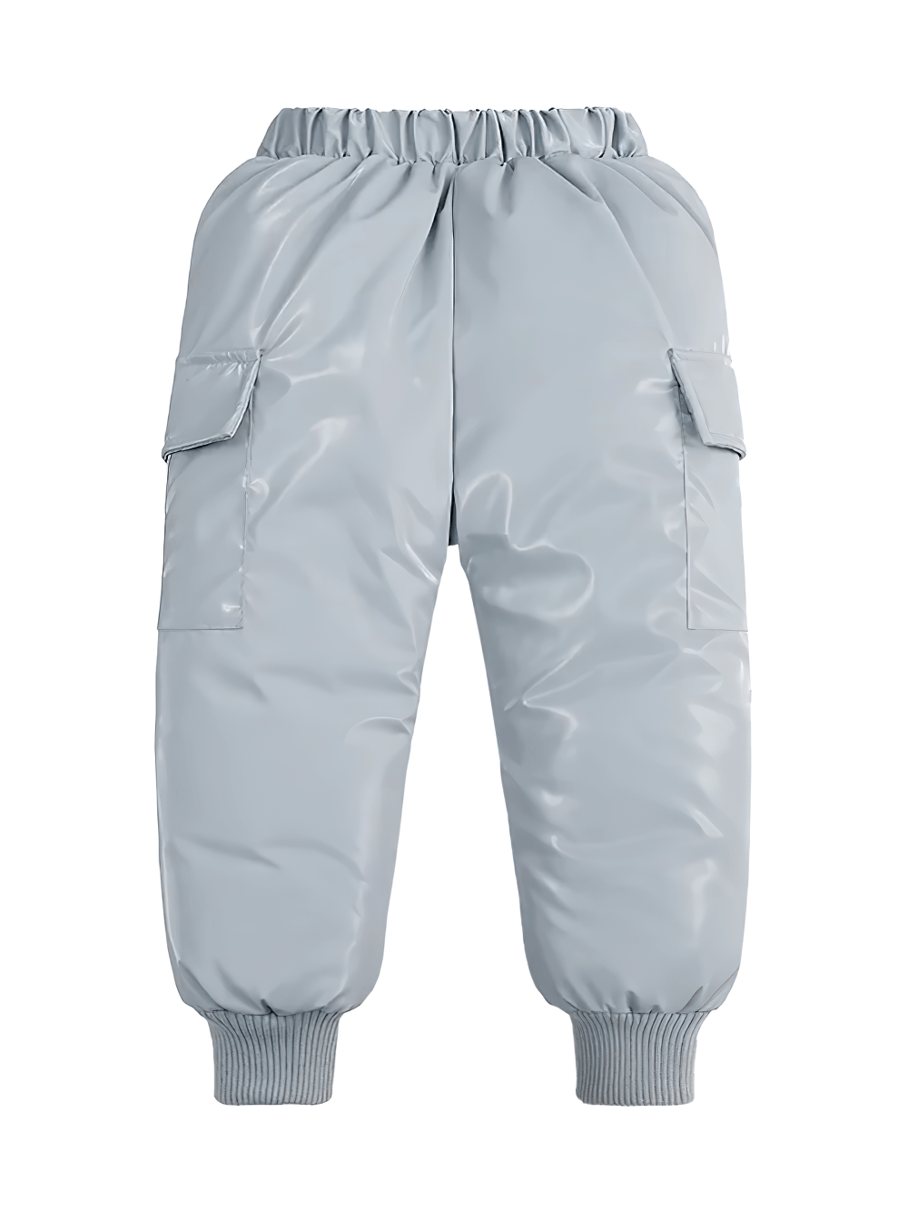 Kids Waterproof Cargo Pants with Down Insulation - SF3779 for winter sports with waterproof material and large pockets.