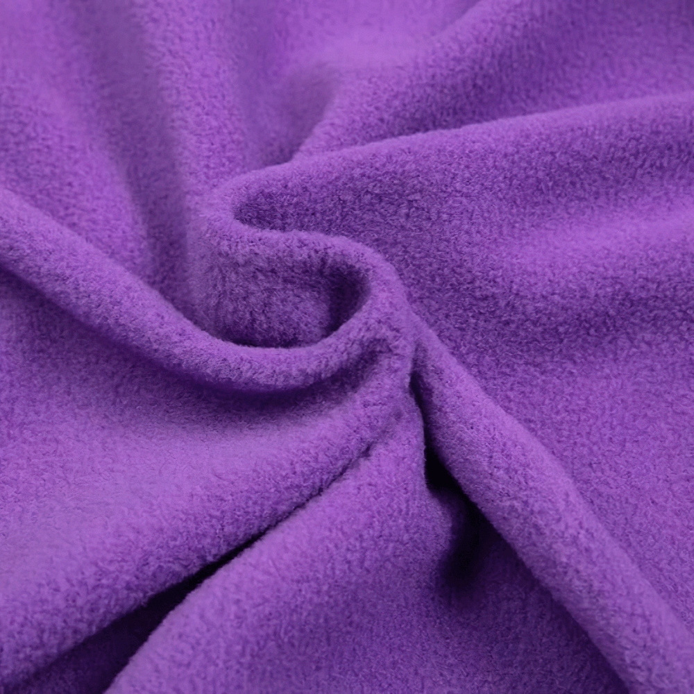 Soft purple polar fleece lining of Kids Waterproof Rainbow Jacket with Hood - SF3830, showcasing warmth and comfort.