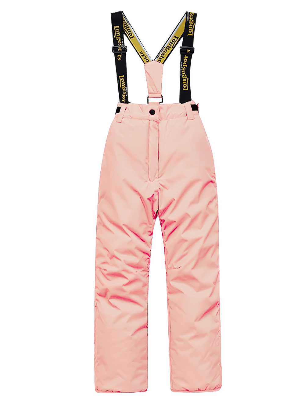 Pink Kids Waterproof Ski Pants with Adjustable Straps - SF3729 for winter adventures