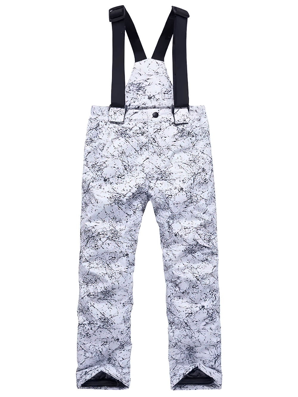 Kids Windproof and Waterproof Ski Bib Pants - SF3730 for winter sports, featuring adjustable straps and reinforced fabric.