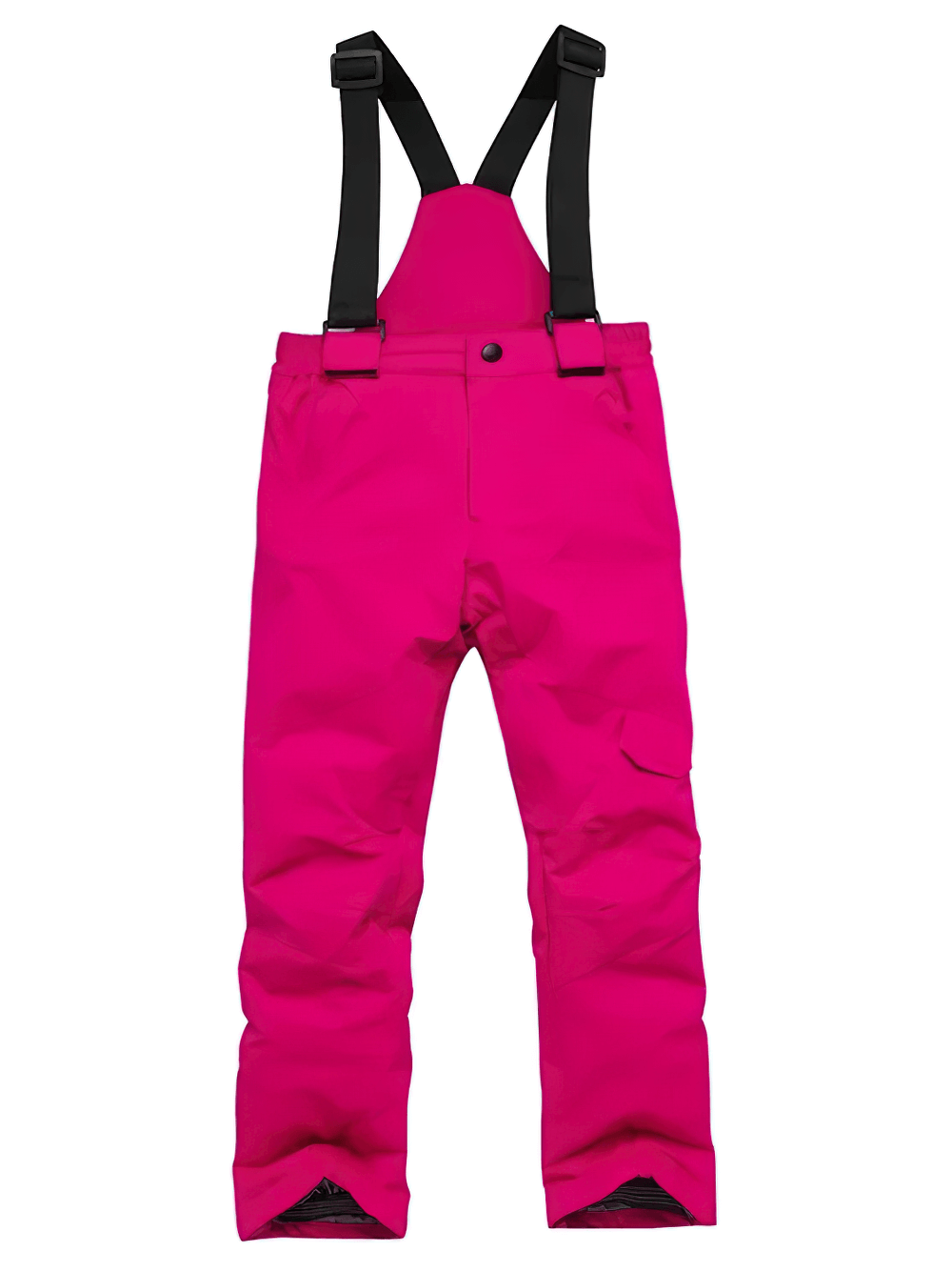 Kids Windproof and Waterproof Ski Bib Pants - SF3730 in vibrant pink for snowboarding and winter sports