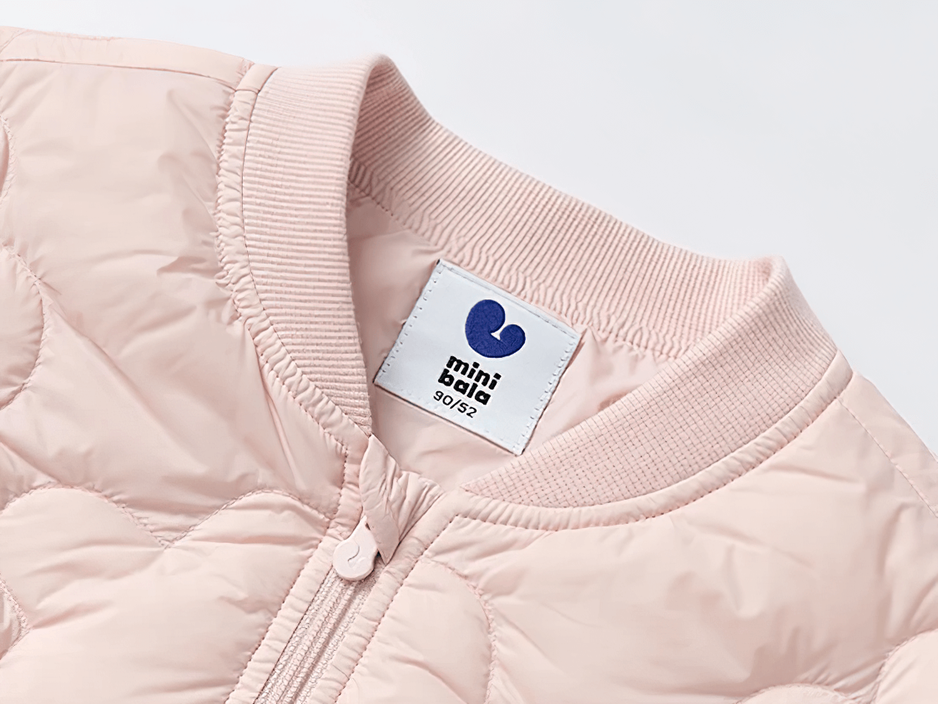 Kids Windproof Down Jacket with Cloud Design - SF3703 showing ribbed cuffs and quilted cloud pattern.
