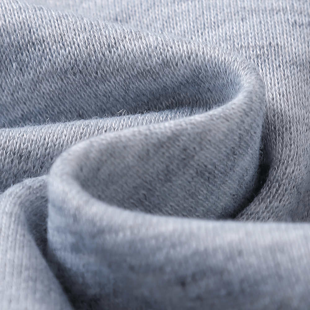 Soft breathable fabric detail of Kid's Zip-up Hoodie with Contrast Sleeves - SF3666
