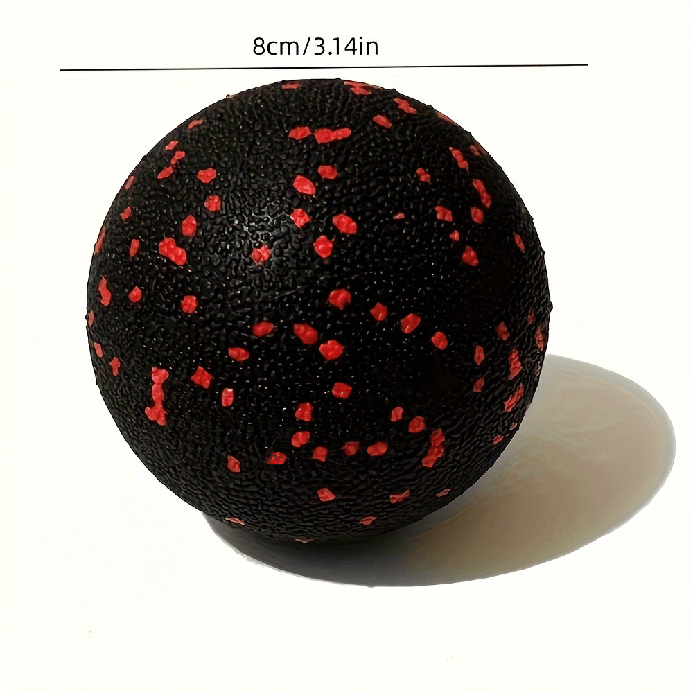 Lacrosse massage ball for myofascial release, 8cm in diameter, ideal for deep tissue therapy and yoga recovery. Model SF2834.