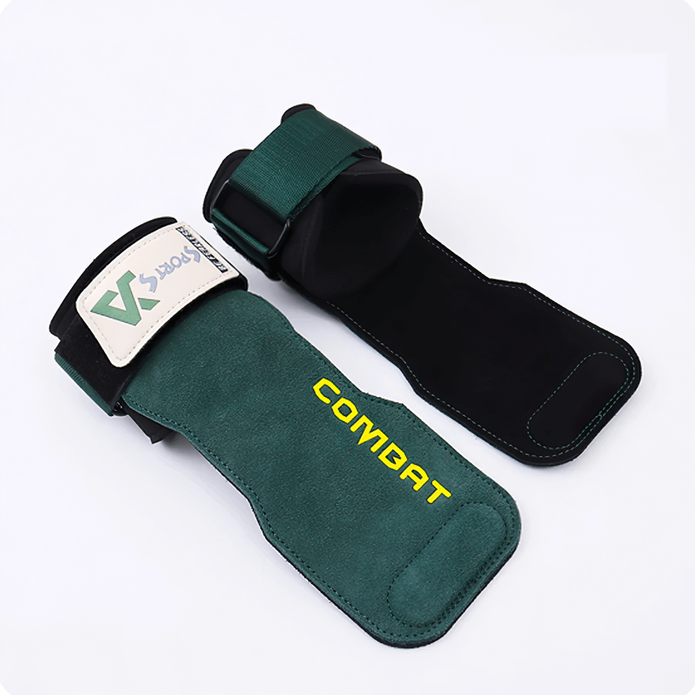 Leather Weightlifting Hand Grips with Protection - SF3536, durable leather gloves for enhanced grip and palm protection during workouts.