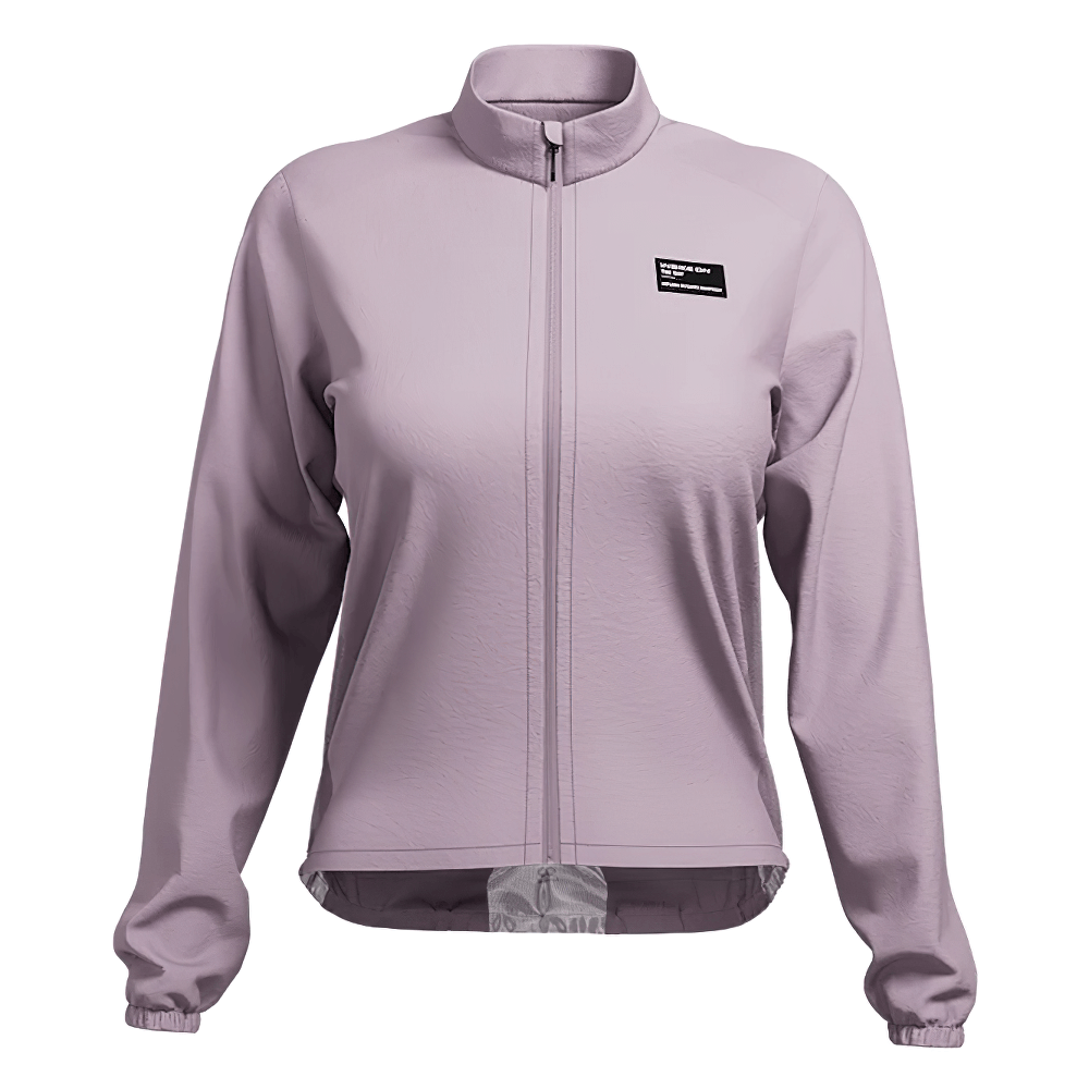 Women's lightweight cycling jacket SF2633 with reflective details and elastic cuffs for safety and comfort.